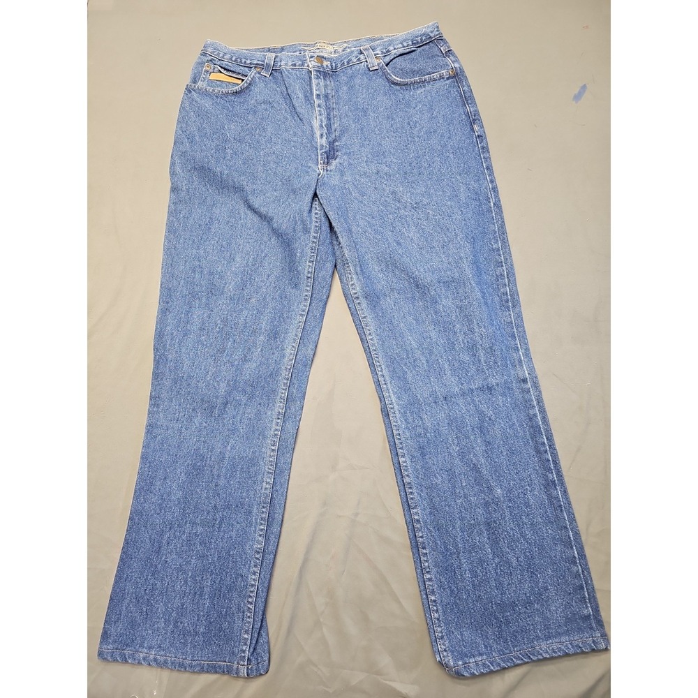 Texas Jeans Mens Suze 40(38x31) Regular straight Blue Jeans Work Cowboy